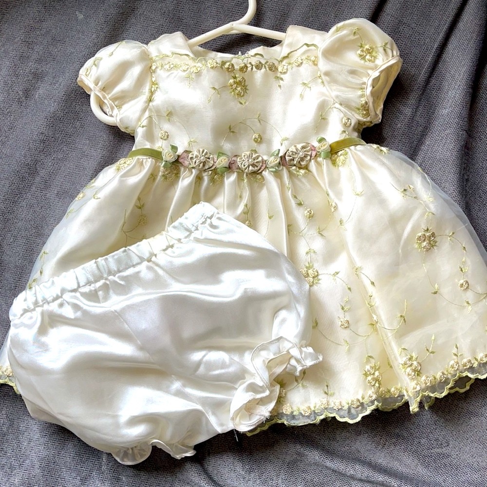 Vintage dress with diaper cover